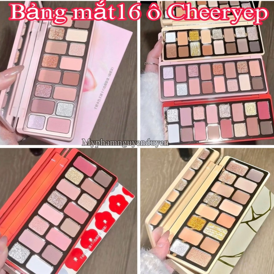 [CHEERYEP] Bảng mắt 16 ô Qianyan Cheeryep Natural Color đủ các tone màu xinh Hot Trend
