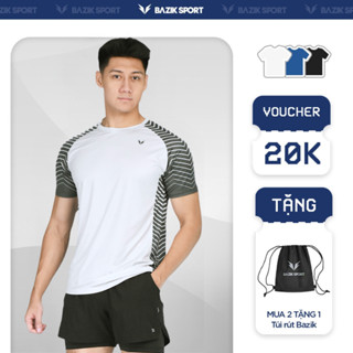 Áo Thun Pickleball Nam BAZIK PHỐI SƯỜN Speed Up LightMax Pro Siêu nhẹ, Nhanh Khô, Co giãn, Thoáng khí