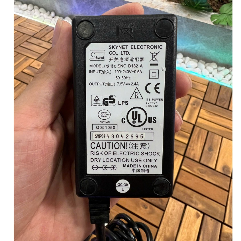 🔋 Adapter – Dây Sạc 7.5V 2.4A Hàng Xịn Bóc Từ Thiết Bị