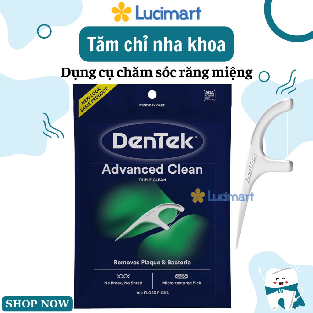 Tăm chỉ nha khoa DenTek Floss Picks (hàng Mỹ)