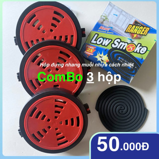   Combo 3 hộp  Khay Đựng Nhang Muỗi Bọc Nhựa  Cách Nhiệt loại 1 