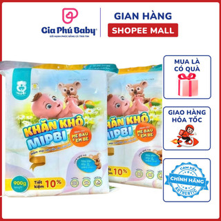  Khăn Vải Khô Đa Năng Mipbi Chính Hãng – 200gr 900gr 1000gr – An Toàn Cho Mẹ & Bé 