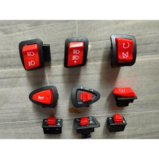  Công tắc đỏ Đề Xi nhan Hazard Passing Kèn bầu Pha cos Tắt đèn xe ilding stop cho xe wave vision  ab  vario sll2 