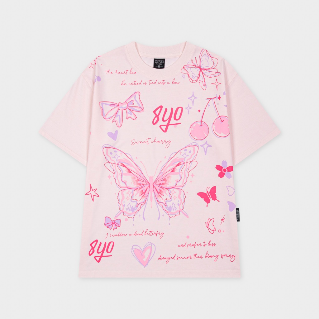 Áo Thun 8YO BUTTERFLY Tee Cotton Mềm Mịn Mát - Áo Phông Local Brand Unisex Nam Nữ Form Rộng | BigBuy360 - bigbuy360.vn