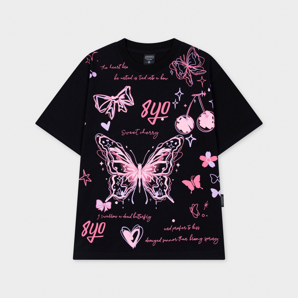 Áo Thun 8YO BUTTERFLY Tee Cotton Mềm Mịn Mát - Áo Phông Local Brand Unisex Nam Nữ Form Rộng | BigBuy360 - bigbuy360.vn