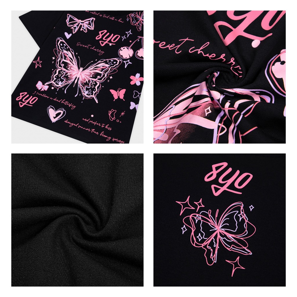 Áo Thun 8YO BUTTERFLY Tee Cotton Mềm Mịn Mát - Áo Phông Local Brand Unisex Nam Nữ Form Rộng | BigBuy360 - bigbuy360.vn