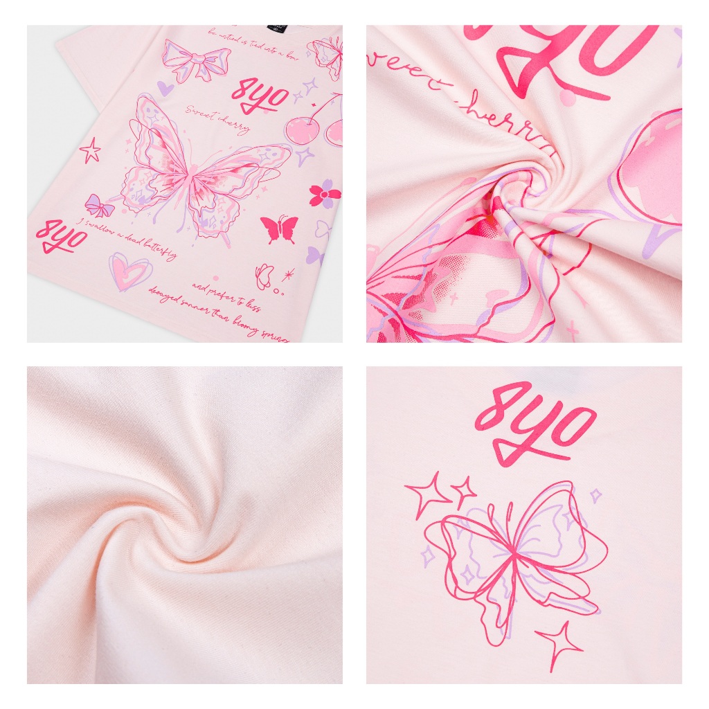 Áo Thun 8YO BUTTERFLY Tee Cotton Mềm Mịn Mát - Áo Phông Local Brand Unisex Nam Nữ Form Rộng | BigBuy360 - bigbuy360.vn