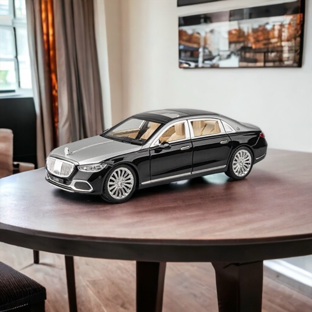 Xe mô hình Mercedes-Benz S680 Maybach tỉ lệ 1:24  [Kim loại, Full box]