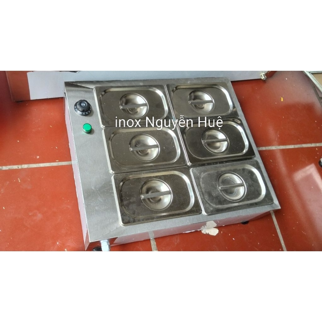 Thùng giữ nóng, hâm nóng thực phẩm để bàn 6 khay 1/4