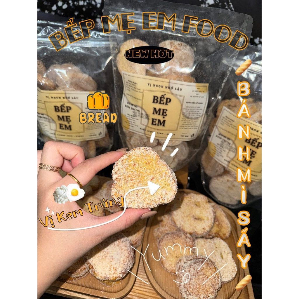 Bánh Mì Kem Trứng - Giòn Rụm / Thơm Ngậy / Đẫm Vị chuẩn vị nhà làm Bếp Mẹ Em