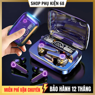 Tai Nghe Bluetooth M19 / F9 / M10 / M100 PRO Không Dây, Có Đèn Led, Âm Thanh Đỉnh Cao - Pin Khủng - Chống Nước Tốt