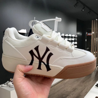 Giày Sneaker MLB Chunky Liner, Đế Nâu Viền PQ Tăng Chiều Cao 5cm