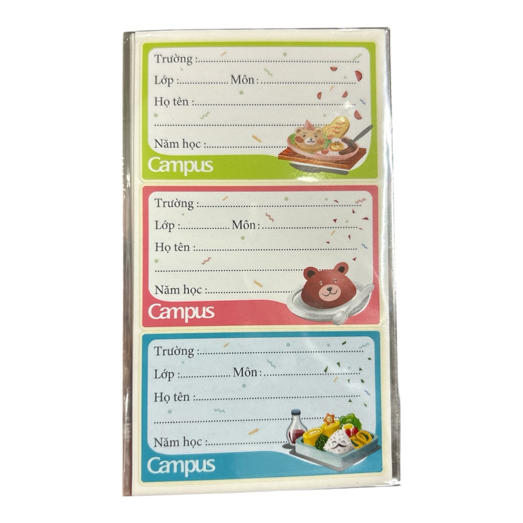 12 NHÃN VỞ CAMPUS MỚI