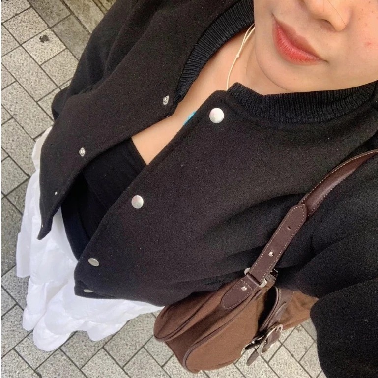 AÓ Khoác Bomber Dạ Ép Dáng Ngắn Croptop Nữ ,Chất Liệu Dạ Ép Hàn Quốc Loại 1 Phù Hợp Mặc  Thu Đông Tết 2025 | BigBuy360 - bigbuy360.vn