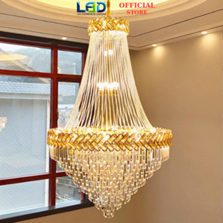 Đèn Thả Thông Tầng, Đèn Chùm Pha Lê Cao Cấp Cho Phòng Khách Hiện Đại KT: 800*1200mm Tặng Kèm Bóng _TỔNG KHO ĐÈN LED