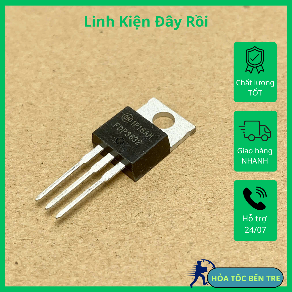 FDH3632 FDP3632 FDB3632 MOSFET 100V 80A TO-220 kênh N