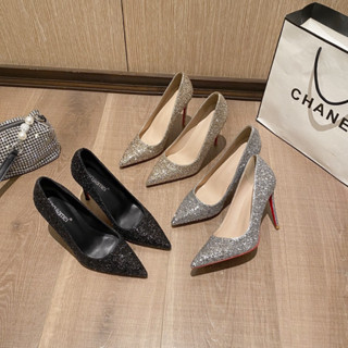  Giày cao gót mũi nhọn BALL KIM TUYẾN ĐẾ ĐỎ HM56 gót cao 7cm 9cm nhà hami đây ạ 