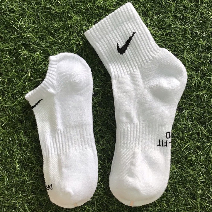  Tất vớ thể thao nam nữ NK DRI FIT - Hàng Xuất Nhật cổ ngắn trung cao dày dặn có đệm bàn 