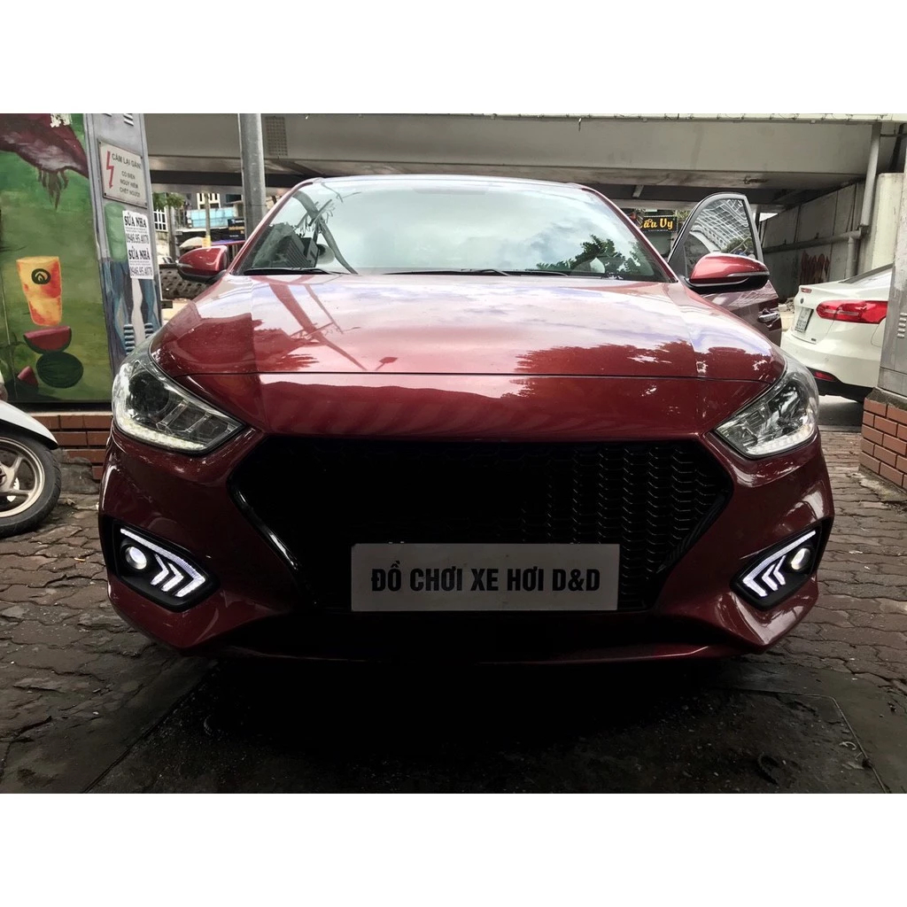 (HUYNDAI ACCENT)Đèn Led Gầm Cản Trước + Sau - Accent 2018-2020