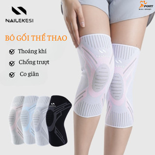   1 Đôi  Bó Gối Thể Thao Băng Quấn Bảo Vệ Đầu Gối NAILEKESI Dạng Nén Hỗ Trợ Đầu Gối Khi Chạy Bộ Cho Nam Và Nữ 