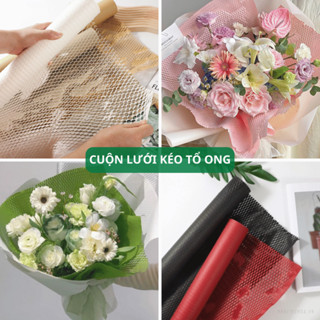 Cuộn Giấy Kraft Kéo Sợi LƯỚI TỔ ONG Dài 53cm x 10Y, Phong Cách Hàn Quôc Trang Trí Bó Hoa Giỏ Quả HAFA SHOP