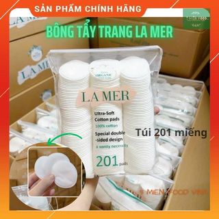  Combo 5 gói Bông tẩy trang Lamer 201 miếng 100% cotton sợi bông tự nhiên mềm mịn thấm hút tốt- 3 miền food vina 