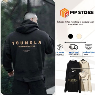 Áo Hoodie Nỉ Nam Form Rộng In Sau Lưng Local Brand YOUNG 2025