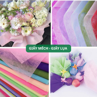 Sỉ  50Tờ Giấy Mếch Lụa Mỏng Gói Hoa Khổ 50x50cm Lót Bó Hoa Không Thấm Nước Giá Rẻ - HAFA SHOP