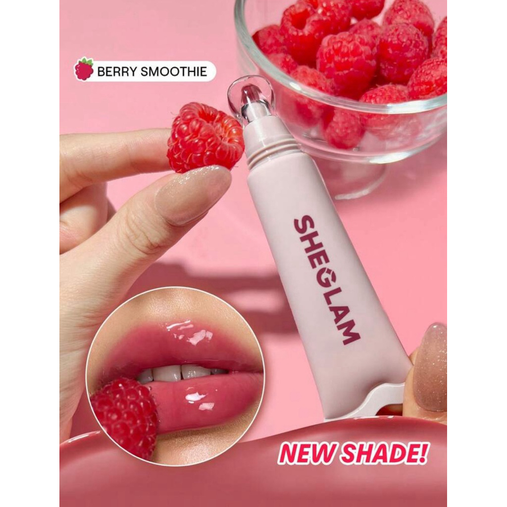 Son dưỡng môi Sheglam son dưỡng môi màu đỏ cherry
