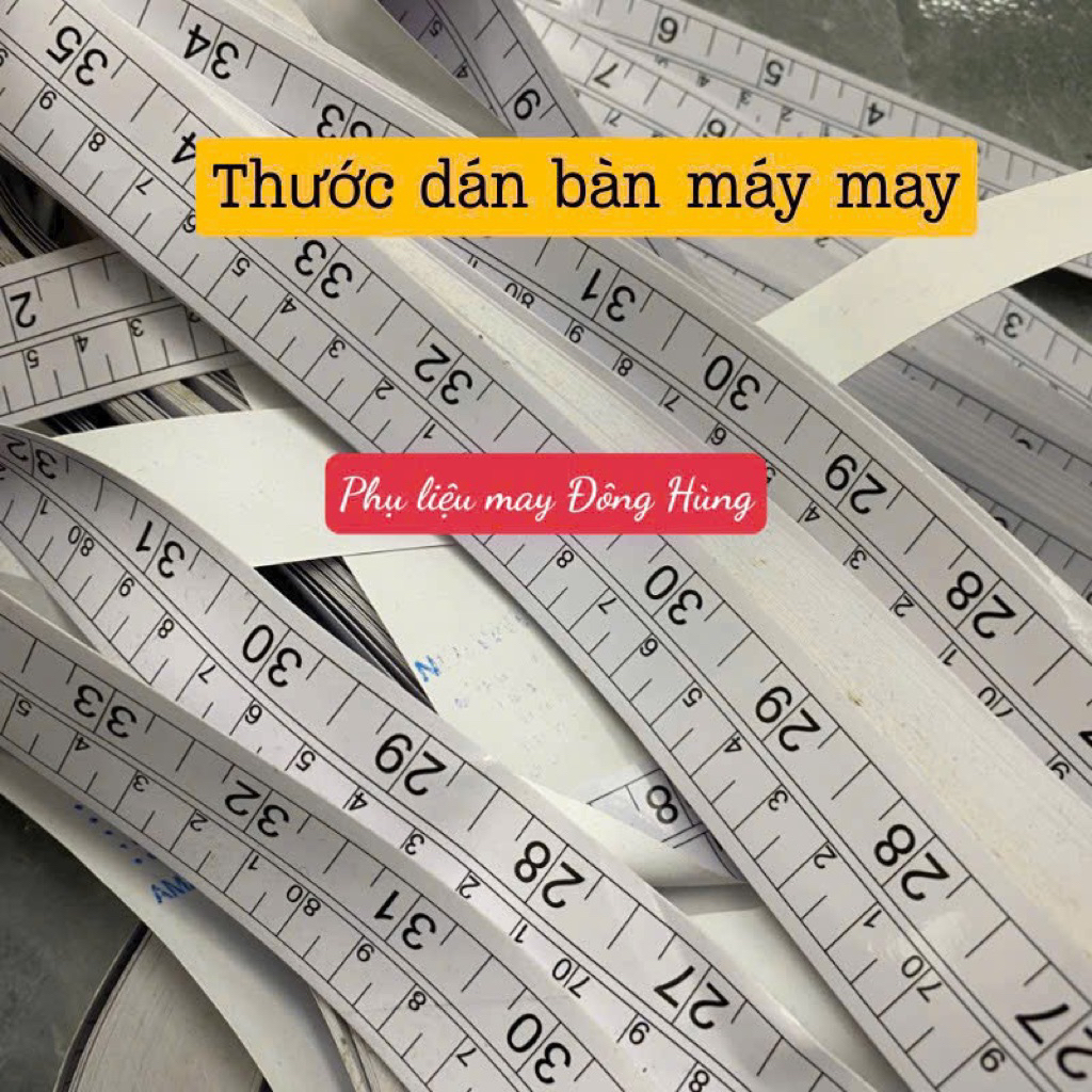 Thước giấy dán bàn máy may