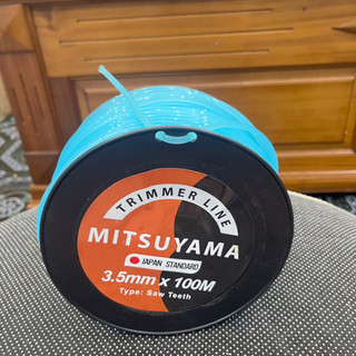 150 Mét Cước Cắt Cỏ Vuông Trơn MITSUYAMA 3,0-3,5-4,0 mm [ Xanh Ngọc ]
