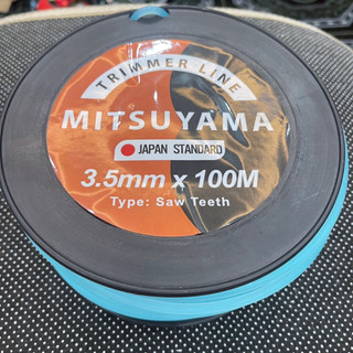 150 Mét Cước Cắt Cỏ Vuông Trơn MITSUYAMA 3,0-3,5-4,0 mm [ Xanh Ngọc ]