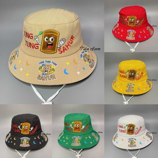 Nón bo Tung Tung Sahur [ 3 đến 7 tuổi ] mũ vành rộng thêu hot cho bé chống nắng tốt