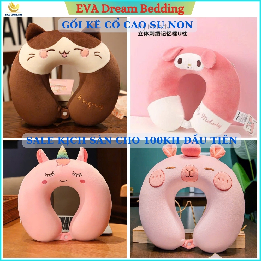 Gối Kê Cổ Chữ U Cao Su Non Êm Ái, Đàn Hồi - Dành Cho Văn Phòng, Du Lịch -kt 30*30cm - Hàng Loại Đẹp