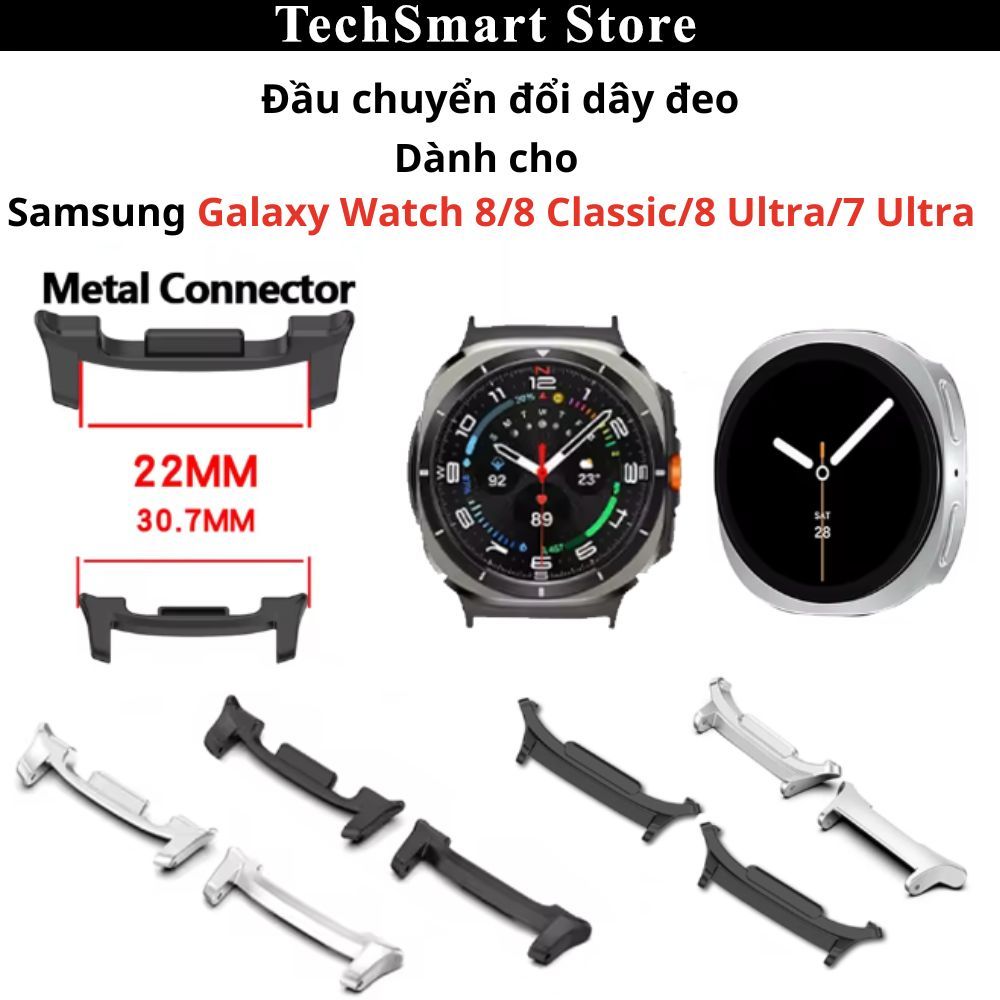 Đầu chuyển đổi,đầu nối dây đeo dành cho Samsung Galaxy Watch 8 Ultra,Watch 7 Ultra,Watch 8,Watch 8 C