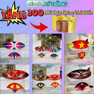 (TẶNG 300 MÉT DÂY) Diều Sáo Cacbon Lắp Ghép Sẵn Đủ Mẫu Đủ Size 1M5 1M7 2M 2M5