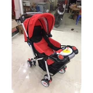[Miễn Ship] Xe đẩy sơ sinh 2 chiều gấp gọn 3 tư thế nằm ngả ngồi có nhạc cho bé. Bảo hành 12 tháng