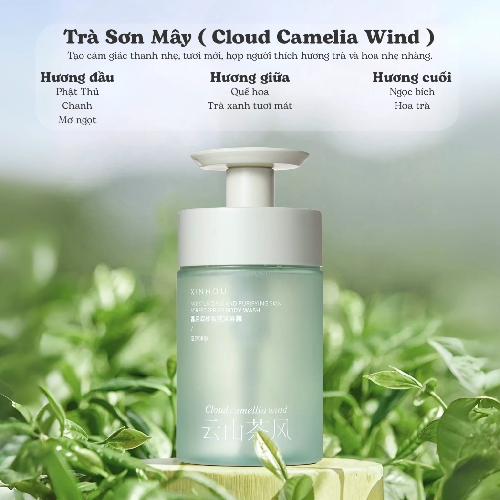 Sữa tắm XINHOU Trà xanh 500ml ST06