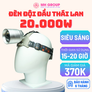 (Mh Group) Đèn Pin Đội Đầu Thái Lan 20.000W, Có Cảm Biến, Phóng To, Phóng Nhỏ, Chuyên Đi Rừng