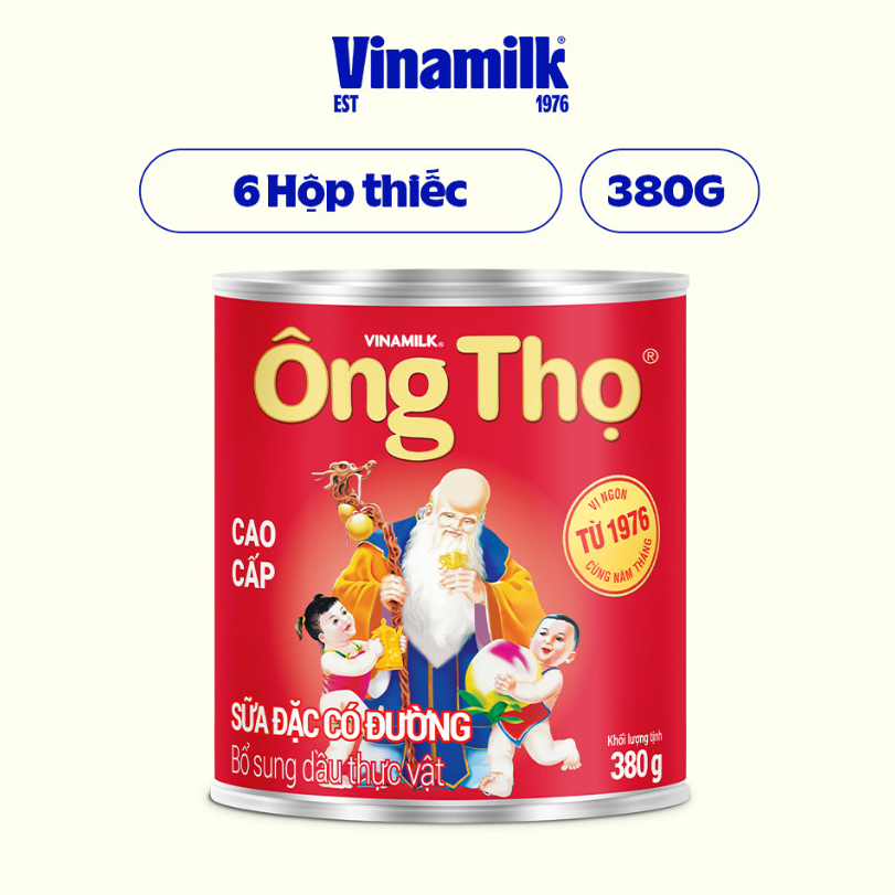 COMBO 6 Sữa đặc Ông thọ Vinamilk 380g