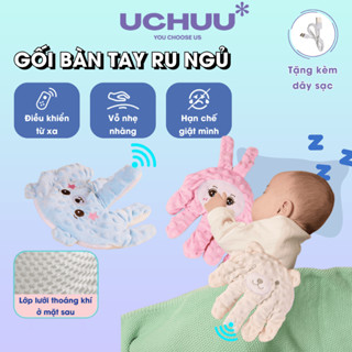  Gối Bàn Tay Ru Ngủ Cho Bé UCHUU Gối Tự Vỗ Chống Giật Mình Có Remote Điều Khiển Từ Xa 3 Chế Độ 