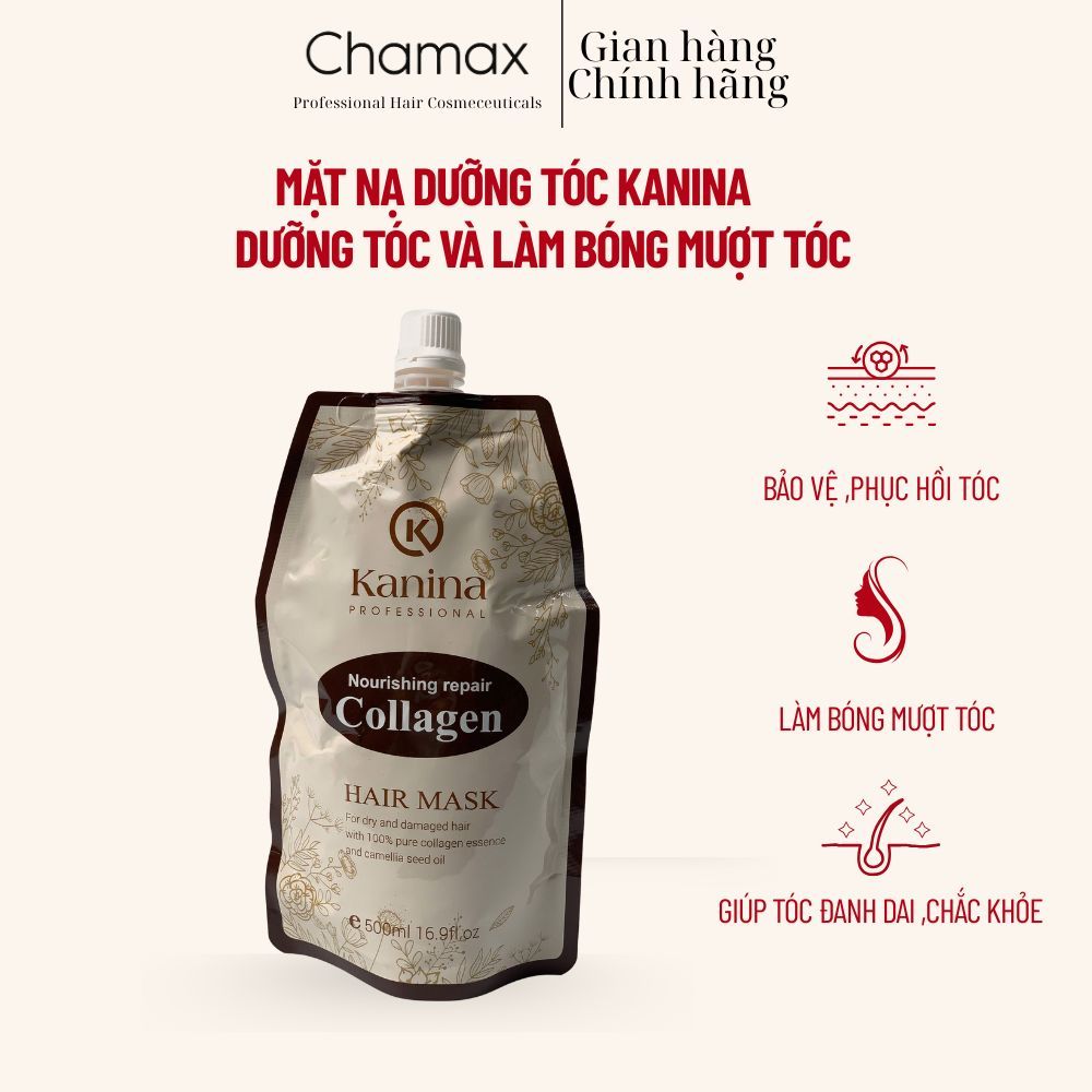 Mặt Nạ Dưỡng Tóc Kanina 500ml Dưỡng Ẩm, Phục Hồi, Làm Bóng Mượt Tóc_Mỹ Phẩm Tóc Chamax