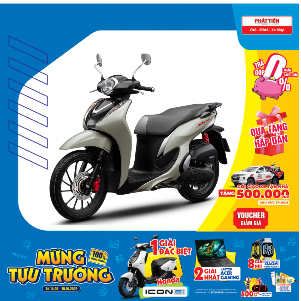  Xe máy Honda SH Mode Thể Thao 2024 Phanh ABS 