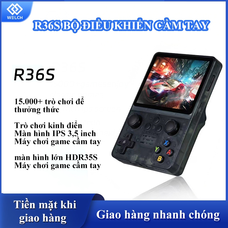 Máy chơi game cầm tay R36S mới, máy chơi game cầm tay cổ điển, hệ điều hành Linux, máy chơi video bỏ túi di động