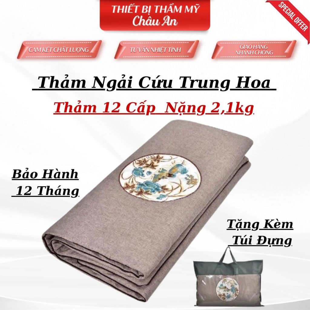 Thảm Ngải Cứu, Đệm Sưởi Ngải Cứu Đông Y, Sản Phẩm Giúp Thư Giãn Đả Thông Kinh Mạch, Giảm Nhức Mỏi Vai Gáy