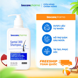 Dầu gội dược liệu BIO CARE PHARMA giảm gàu, nấm ngứa da đầu Santal 300