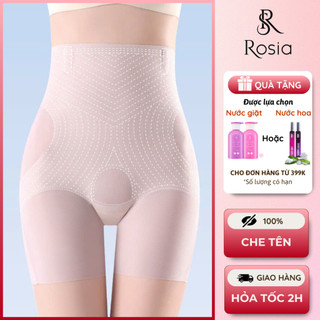  Quần lót gen bụng dáng đùi tàng hình không lộ viền quần chip gel nịt bụng che mỡ mặc váy Rosia 8751 