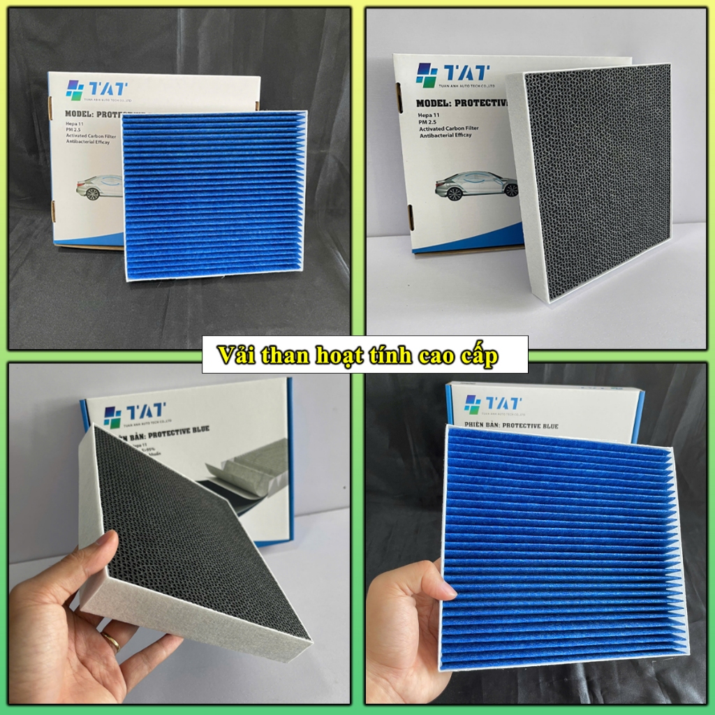 Lọc gió điều hòa Xe Hyundai Creta Vải than hoạt tính Khử mùi Mã: 97133F2000 - TAT Filter