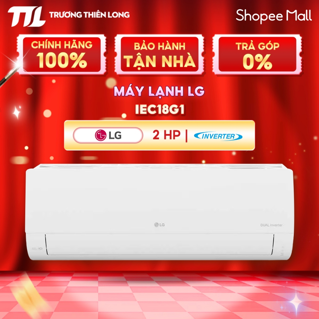 IEC18G1 || V18WIN1 - Điều Hòa LG DUALCOOL™Inverter 1 chiều (2HP) | IEC18G1 [FREESHIP HCM]
