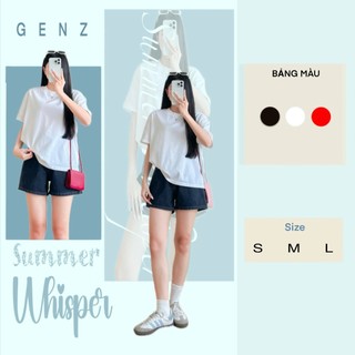   GENZSHOP  Áo Thun Boxy Trơn PREMIUM COTTON 2C  250GSM BST25 